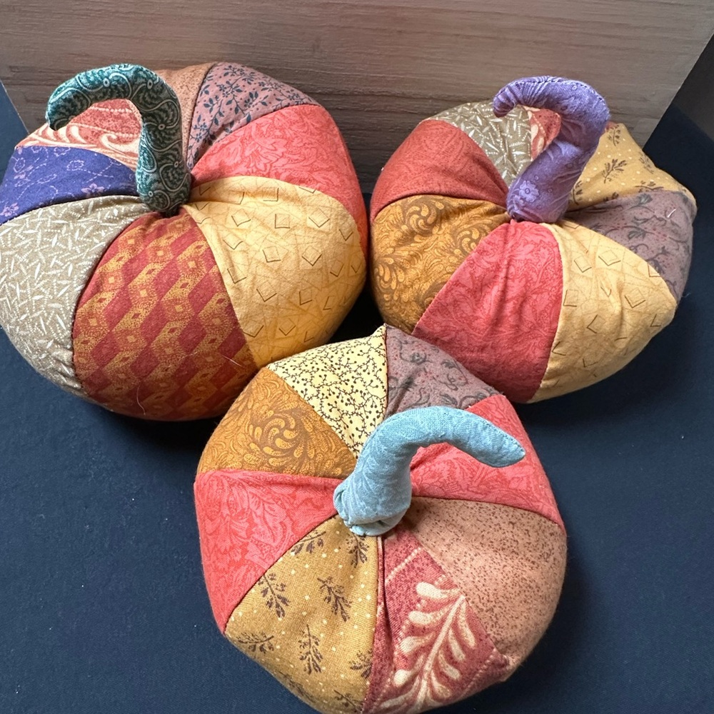 Patchwork Fabric Pumpkins